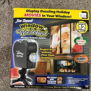 Star Shower Window Wonderland Holiday Movie Projector